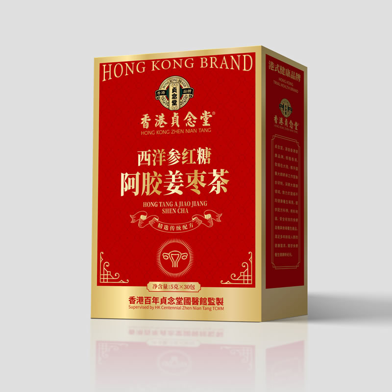 香港貞念堂西洋参红糖阿胶姜枣茶